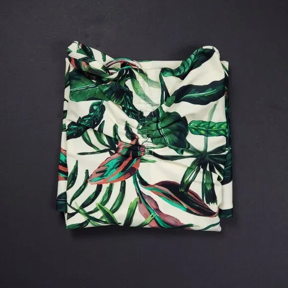 Andie Swim The Waikiki Dress Ivory Palm Tropical Print Summer Dress - Pick Size - Picture 16 of 16